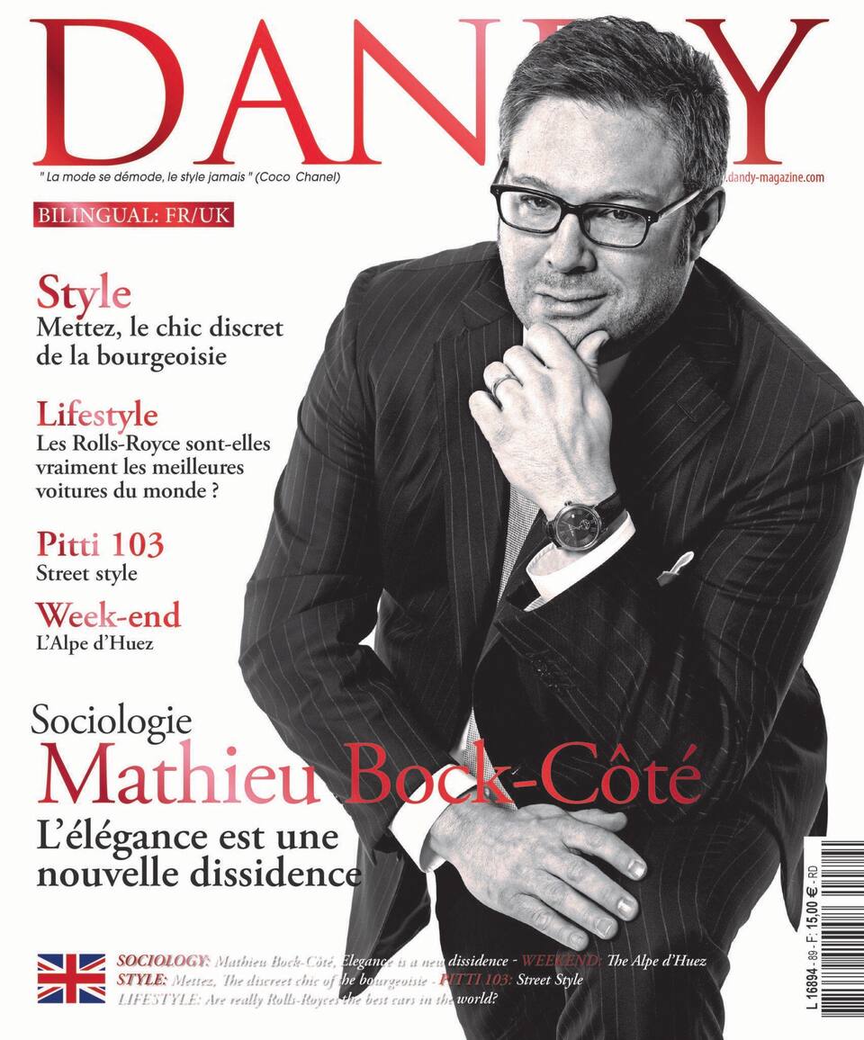Portrait élégant de Mathieu Bock-Côté