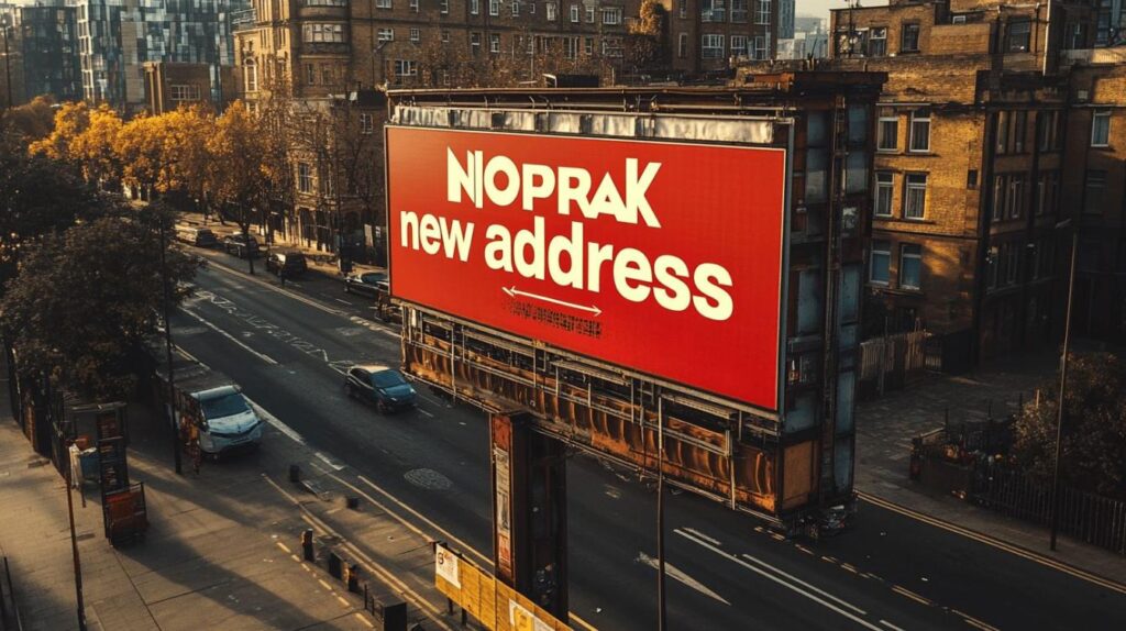 Quelle est la nouvelle adresse de Noprak ?